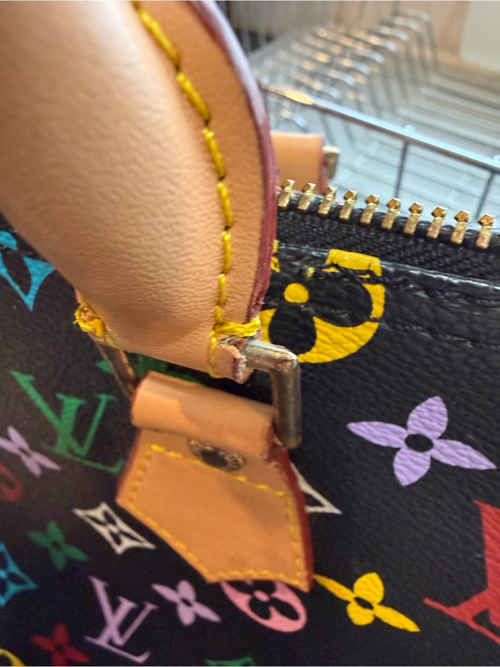 Colorful fun rainbow speedy style round purse MAKE AN OFFER! - Picture 7 of 8